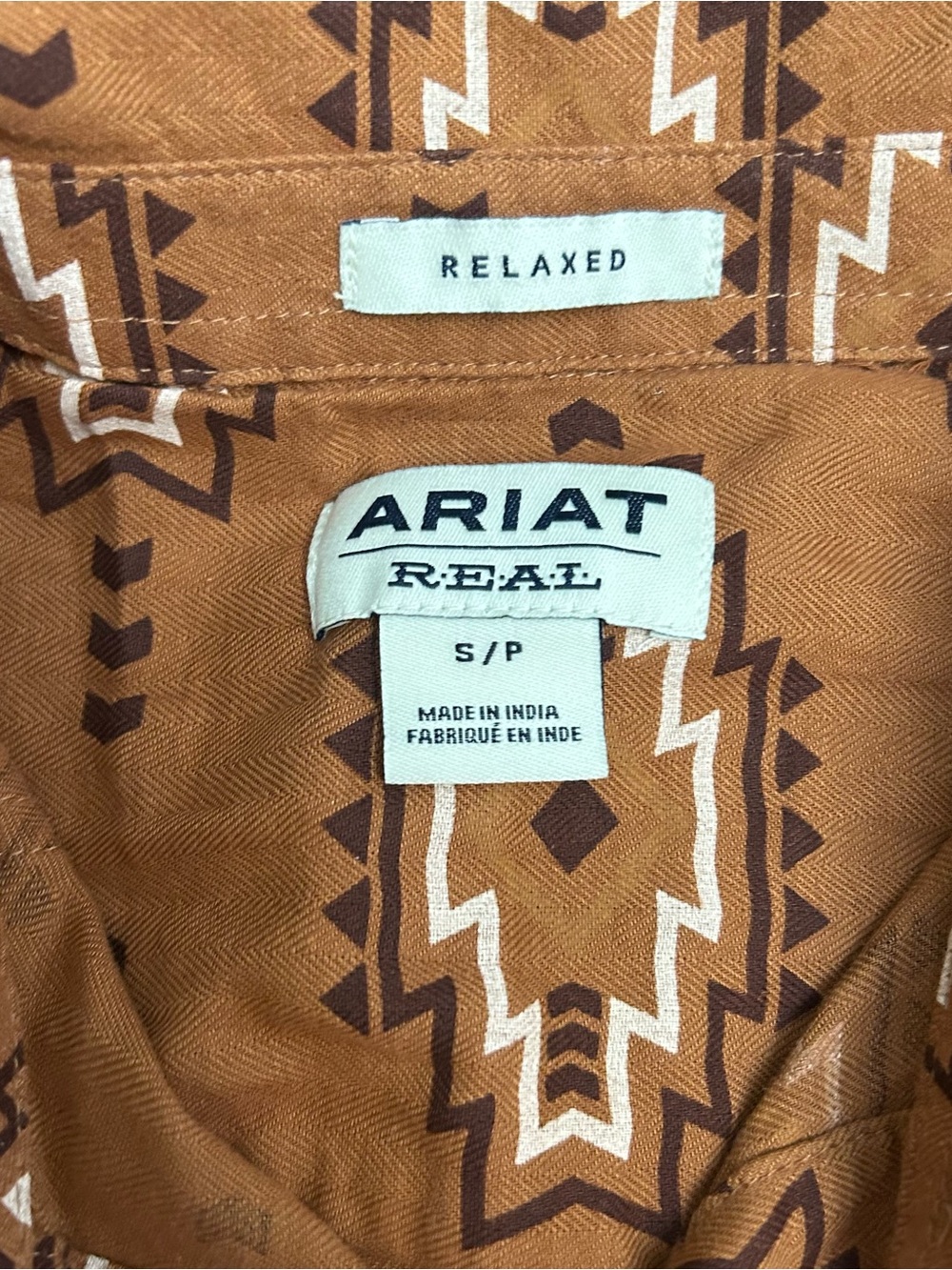 Ariat Real Women's Billie Jean Button Down Shirt Southwestern Small Relaxed New - Picture 9 of 11